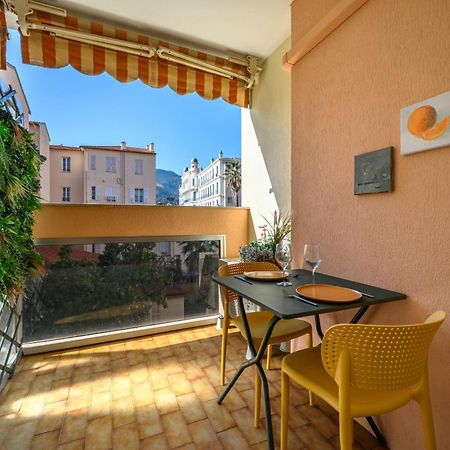 "Charmant Studio" Plein Centre, Calme, Terrasse Menton Exterior foto